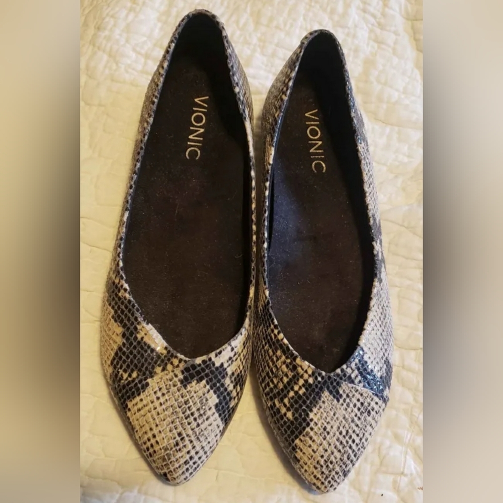 Vionic Snake Print Flats - image 1